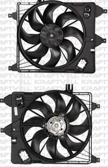 Fan Motor + Pervane + Fan Şasesi Renault Clio II Thalia - 7701070294 - Kraftvoll