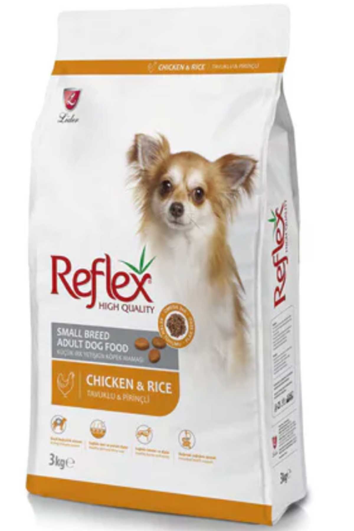 Reflex Küçük Irk Tavuklu ve Pirinçli Yetişkin Köpek Maması 3kg