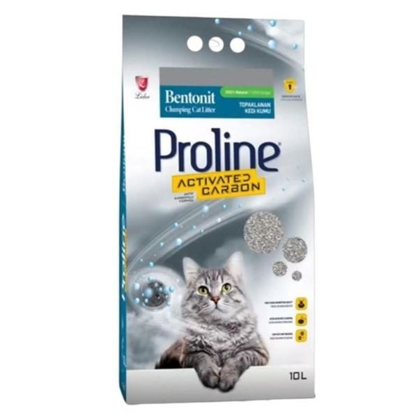 ProLine Aktif Karbonlu Bentonit Kedi Kumu 10 LT