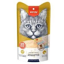 Wanpy Karışık 14x25 gr Krema Kedi Ödül Maması