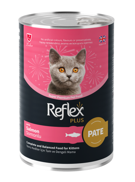 Reflex Plus Pate Somonlu Yavru Kedi Maması 395G