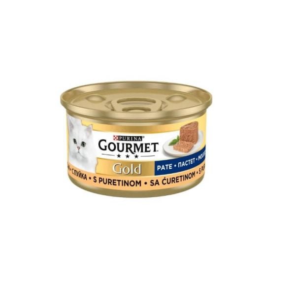 Purina Gourmet 85 gr Gold Kıyılmış Hindili Kedi Konservesi