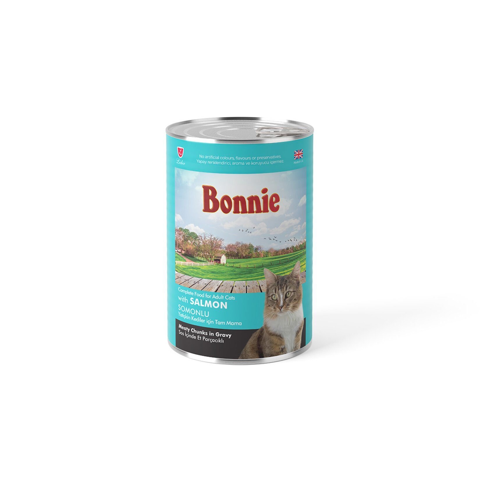 Bonnie Somonlu Yetişkin Kedi Konservesi 400 Gr