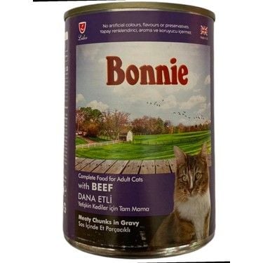 Bonnie Dana Etli Yetişkin Kedi Konservesi 400 Gr