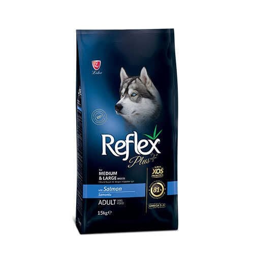 Reflex Plus Orta ve Büyük Irk Somonlu Yetişkin Köpek Maması 15kg