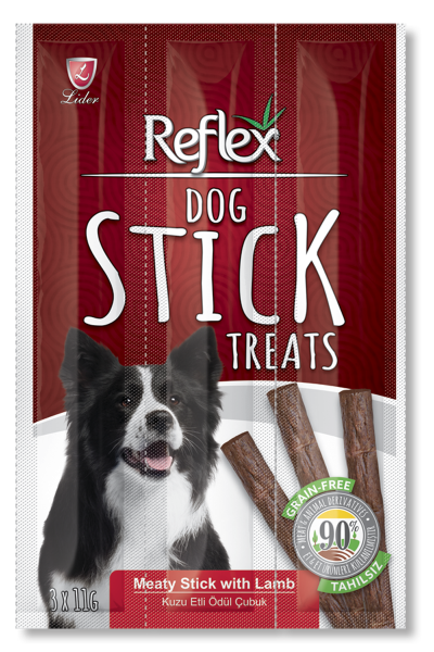 Reflex Kuzu Etli Köpek Ödül Çubuğu 11gr 3 Adet