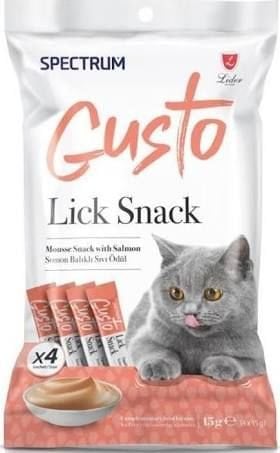 Spectrum Gusto Somon Balıklı Krema Kedi Ödül Maması 15gr (4'lü)