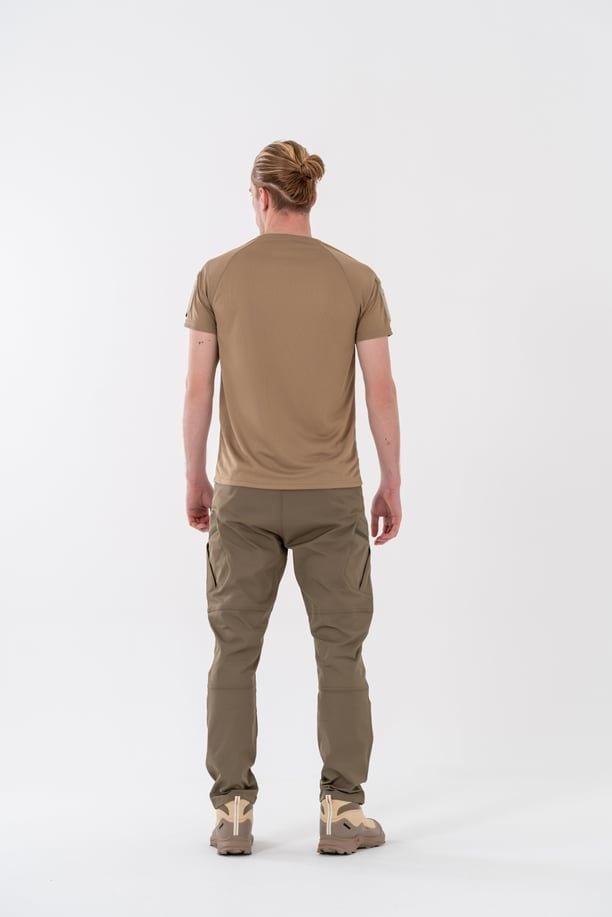 Bikatex Tactical Taktik Tişört Yuvarlak Bisiklet Yaka Tişört Outdoor T-Shirt (BEJ) - 801