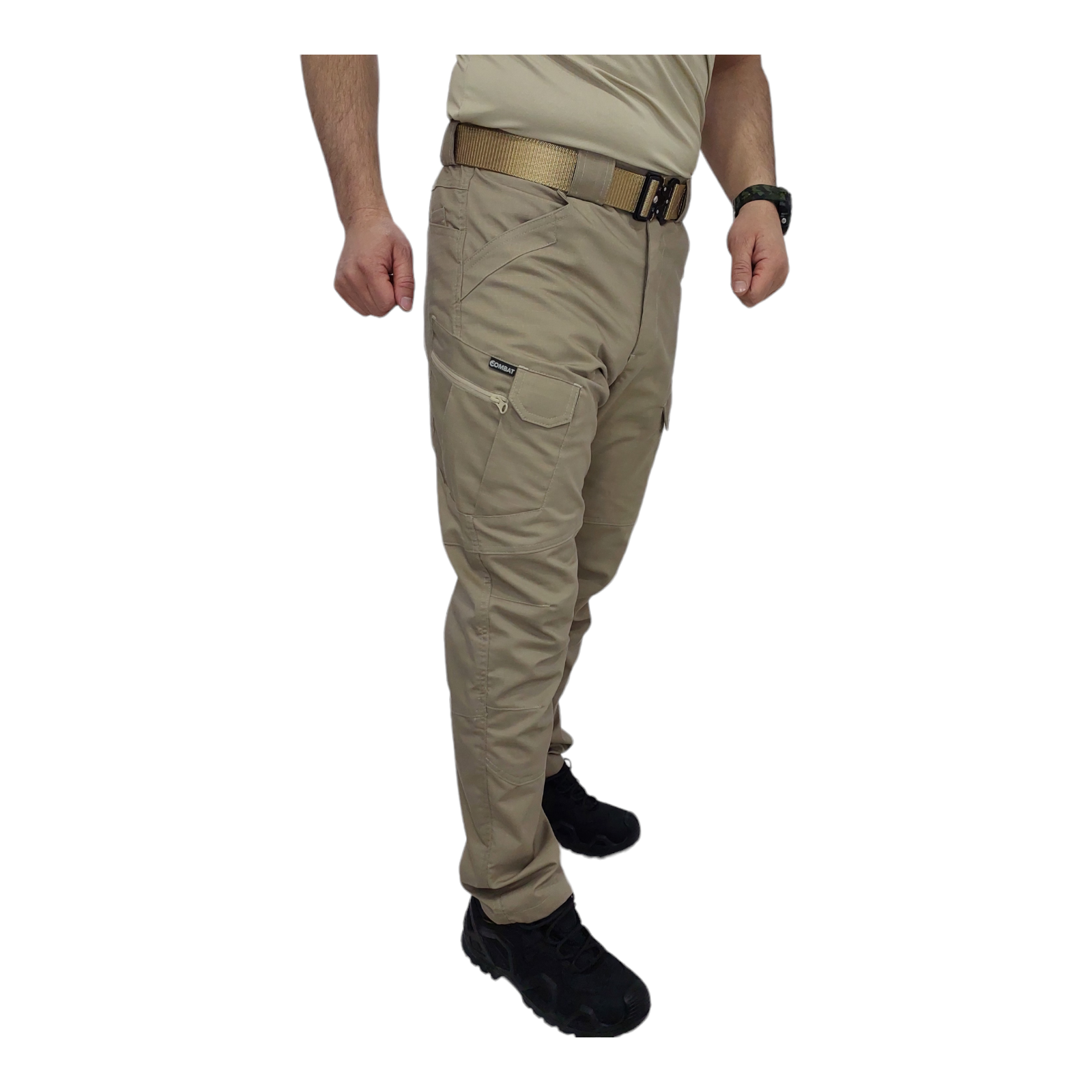 Tactical taktik outdoor pantolon ripstop çok cepli kargo pantolonu  yarım likralı  bej-501