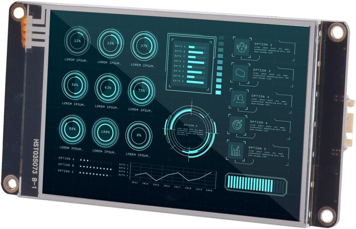 3.2 Inch Nextion HMI Dokunmatik TFT Lcd Ekran + 8 Port GPIO / 16MB Dahili Hafıza NX4024K032