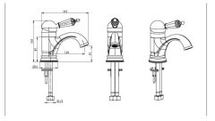 BOHEME Imperiale Ripresa 321 Lavabo bataryası