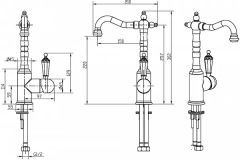 BOHEME Imperiale Ripresa 322 Uzun Lavabo Bataryası
