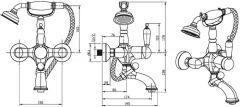 BOHEME Imperiale Ripresa 323 Banyo Bataryası El Duşu