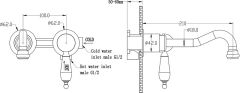 BOHEME Imperiale Presente 337 Lavabo Bataryası 3'lü
