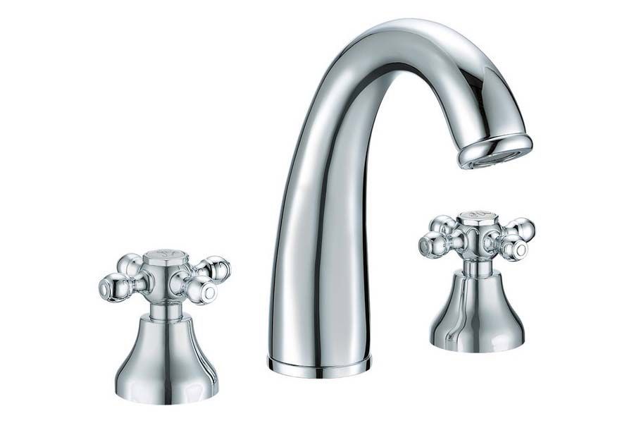 BOHEME Tradizionale Cromo 3'lü Lavabo Bataryası