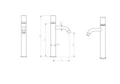 BOHEME Stick Diamond Uzun Lavabo Bataryası 122-BG