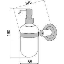 BOHEME Murano Crystal  Cam Sıvı Sabunluk 10912-CRST-G