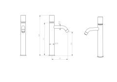 BOHEME Stick Touch Uzun Lavabo Bataryası 122-BG.2