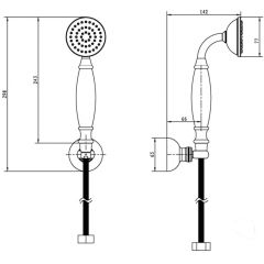 BOHEME Shower Set Sataf 408 Duş Başlığı Set