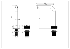 BOHEME Tech 2'li Automatic Lavabo Bataryası 158-B