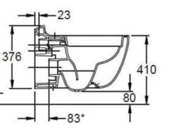 GEBERIT 500.510.01.2 CITTERIO Rimfree Asma Klozet Seti