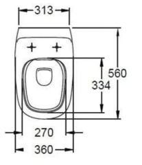 GEBERIT 500.510.01.2 CITTERIO Rimfree Asma Klozet Seti