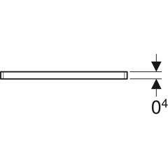 GEBERIT 154.311.00.1 Circle yer süzgeci ızgarası 8 x 8 cm