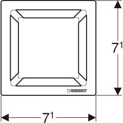 GEBERIT 154.312.00.1 Squares yer süzgeci ızgarası 8 x 8 cm