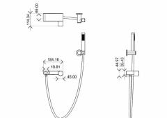 BOHEME Stick Touch Banyo Bataryası El Duşlu 123-SGM.2