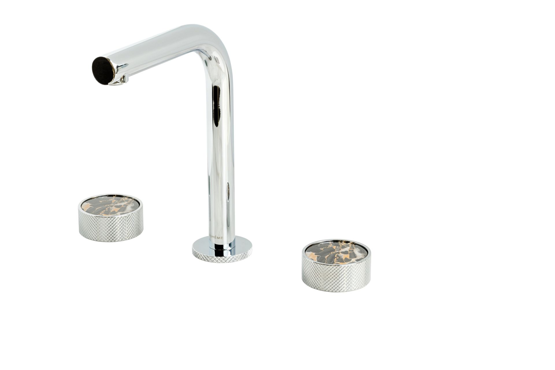 BOHEME Prestige Mermer Ankastre 3 Delikli Lavabo Bataryası 152-SGM-BG
