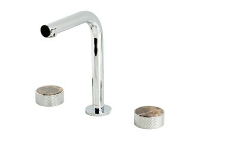 BOHEME Prestige Mermer Ankastre 3 Delikli Lavabo Bataryası 152-SGM-EMP