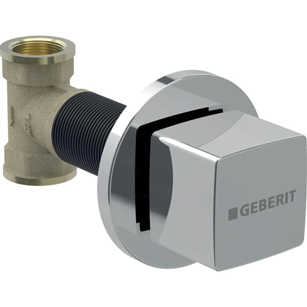 GEBERIT 616.008.21.1 Ankastre stop valf seti, kare, parlak krom