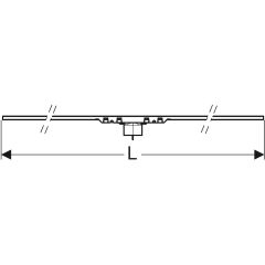 GEBERIT 154.446.KS.1 CleanLine50 Duş Kanalı, 30-90 cm Paslanmaz Çelik