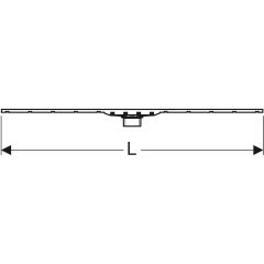 GEBERIT 154.440.QC.1 CleanLine80 Duş Kanalı, 30-90 cm Paslanmaz Çelik / Siyah Krom