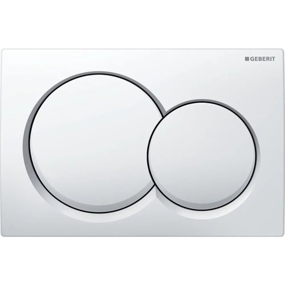 GEBERIT Alpha01 Kumanda Kapağı - Çift basmalı ALPHA01 BEYAZ 115.035.11.1