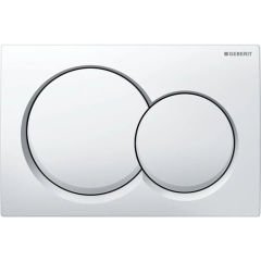 GEBERIT Alpha01 Kumanda Kapağı - Çift basmalı ALPHA01 BEYAZ 115.035.11.1