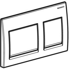 GEBERIT Alpha35 Kumanda Kapağı  - Çift basmalı ALPHA35 MAT KROM 115.045.46.5
