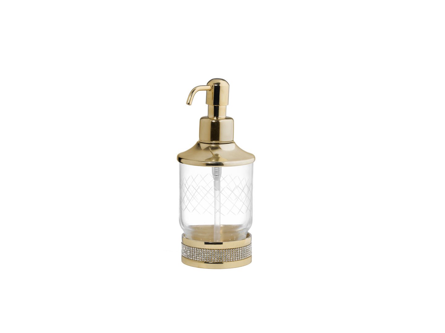 BOHEME Royal Crystal Cam Sıvı Sabunluk 10929-GW