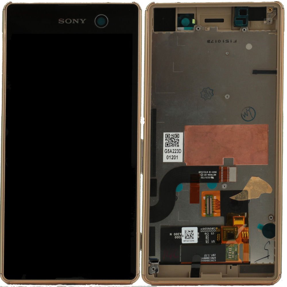 Sony Xperia M5 Lcd Ekran Çıtasız Siyah