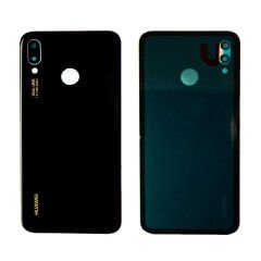 Huawei P20 Lite Arka Kapak Kamera Camlı Siyah