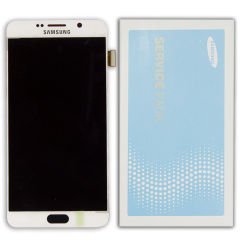 Samsung N920 Note 5 Lcd Ekran Servis Beyaz