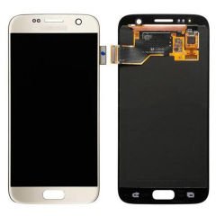 Samsung G930 S7 Lcd Ekran Revizyon Orijinal Gold Altın