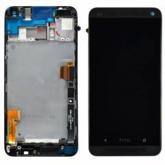 Htc One V Lcd Ekran Çıtalı Siyah