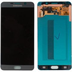Samsung N920 Note 5 Lcd Ekran Revizyon Orijinal Gümüş