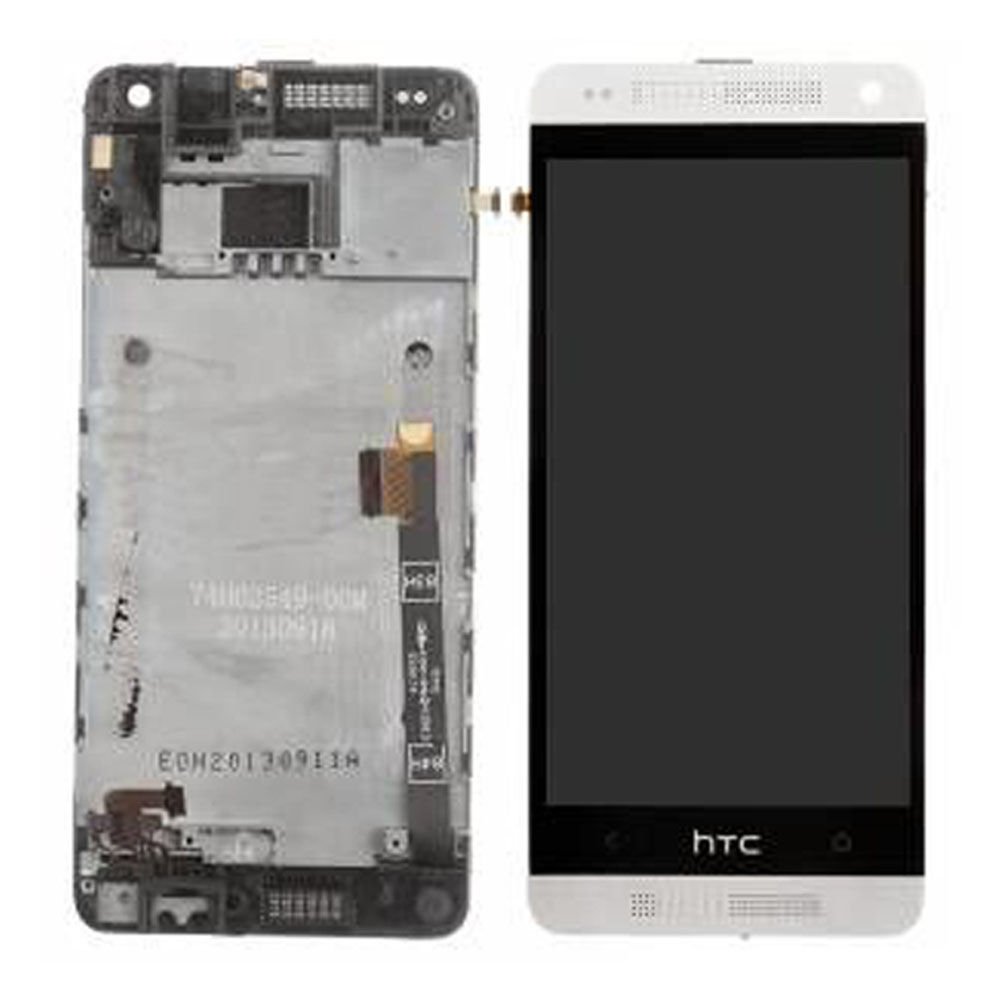 Htc One M8 Mini Lcd Ekran Çıtalı Gümüş