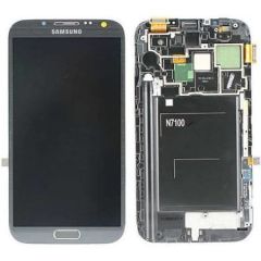 Samsung N7100 Note 2 Lcd Ekran Revizyon Orijinal Gri