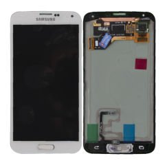 Samsung G900 S5 Lcd Ekran Revizyon Orijinal Beyaz