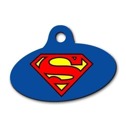 Dalis Pet Tag - Superman Elips Kedi Köpek Künyesi