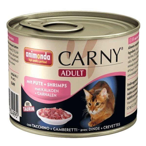 Animonda Carny Hindi Etli Ve Karidesli Yetişkin Kedi Konservesi 200 Gr