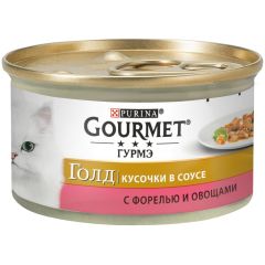 Purina Gourmet Gold Alabalık Sebze Kedi Yaş Mama 85 gr